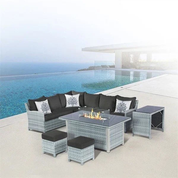 Outdoor Patio Heaters Function Table Set - Image 3