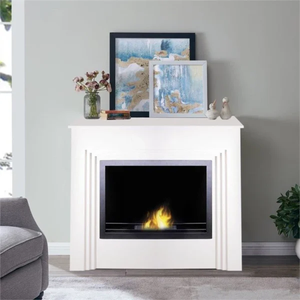 Smokeless Ethanol Fireplace with Mantel - Image 2