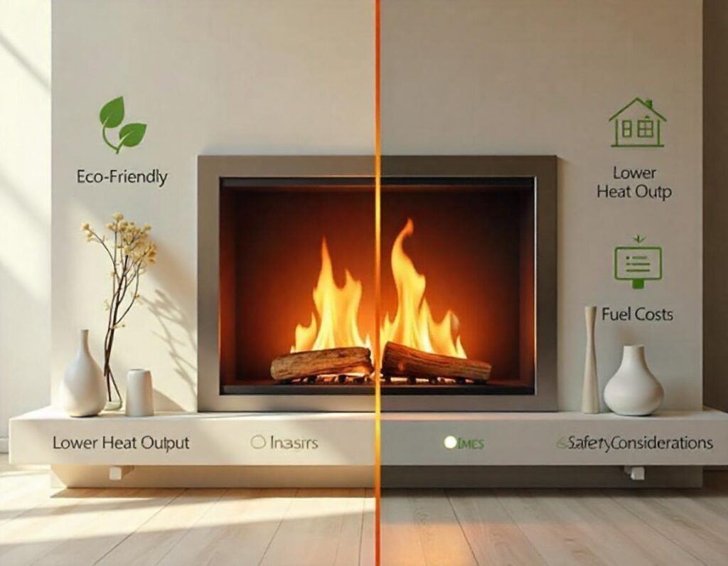 Pros and Cons of Ethanol fireplaces, Ventless ethanol fireplace benefits, Modern eco-friendly fireplaces, Comparing ethanol and gas fireplaces, Maintenance tips for ethanol fireplaces, Safety guidelines for ethanol fireplace use