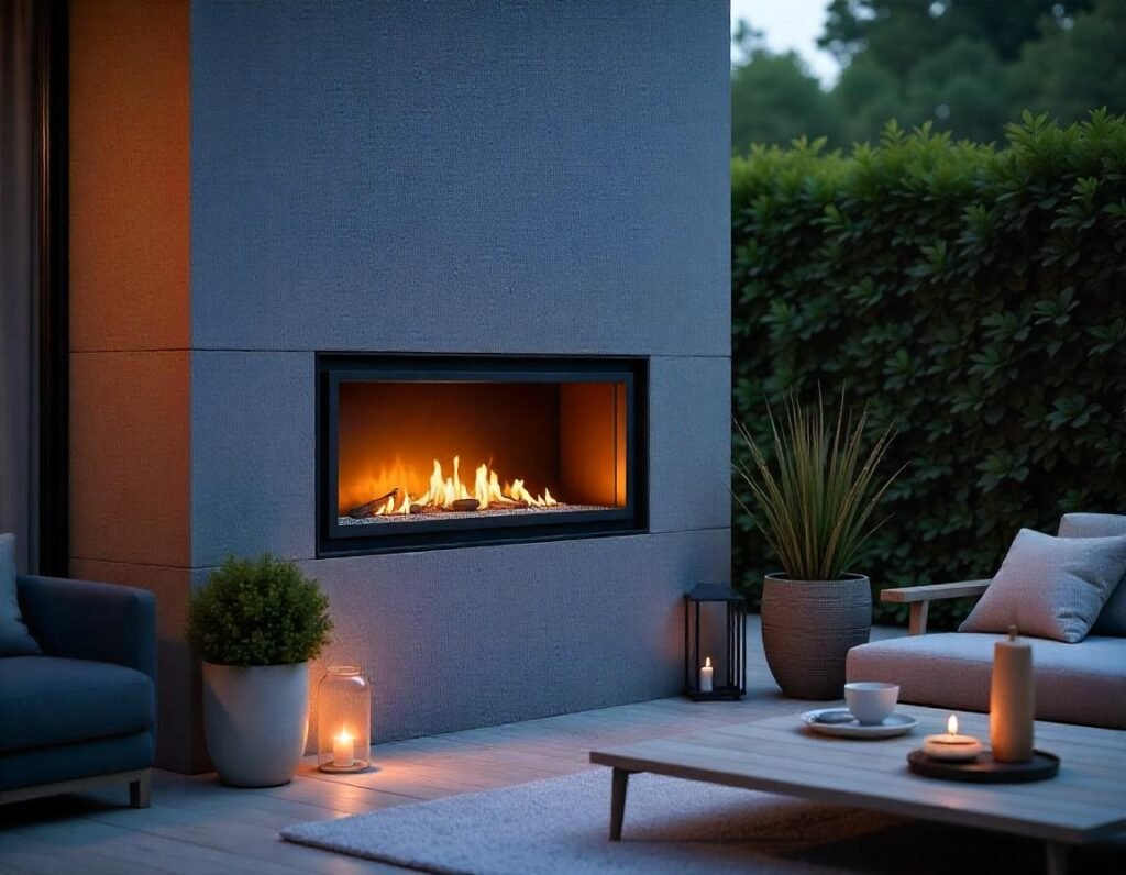 Outdoor heating design trends, Ethanol fireplaces for outdoor spaces, Modern gas firepits, Wall-mounted outdoor fireplaces, Eco-friendly outdoor heating solutions, Outdoor firepit design ideas