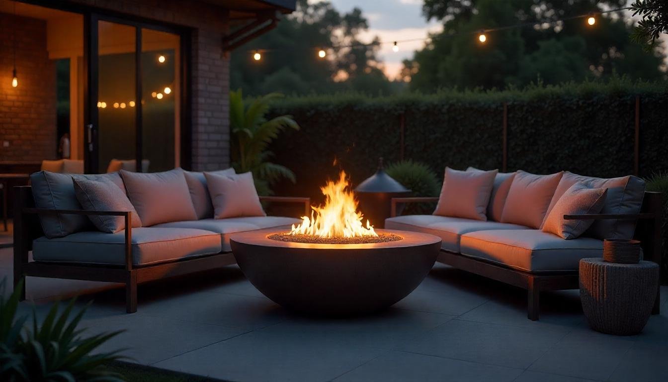 Propane Gas Fire Bowl, Propane fire bowl, Clean-burning, Backyard parties, Weatherproof construction, Portable bowl, EOS Propane Fire Bowl, Eco-friendly heating