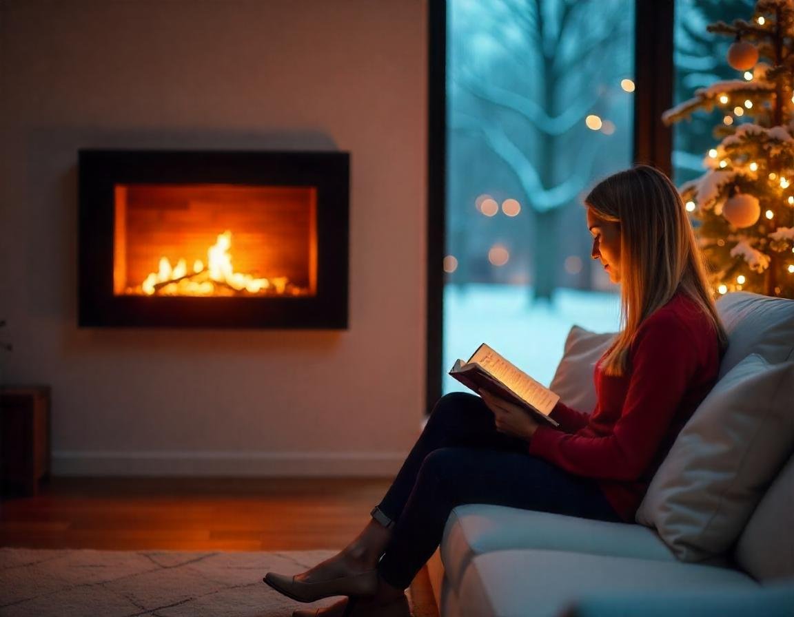 Wall-Mounted Ethanol Fireplace, EOS Fire Fireplace, Contemporary Design, Eco-Friendly Ethanol Fuel, Ventless Heating