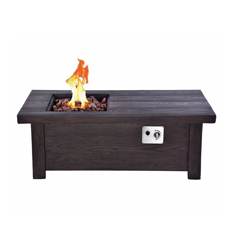 Garden Rectangular Gas Fire Pit, Outdoor living space, Eco-Friendly Gas Fuel